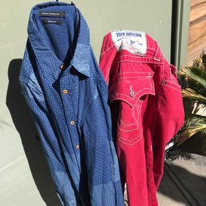 French Connection men’s long sleeved shirt